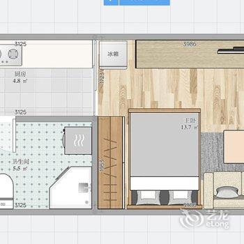 福州白马路超人公寓酒店提供图片