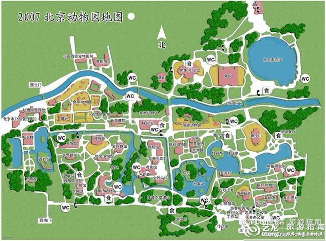 北京动物园导游图