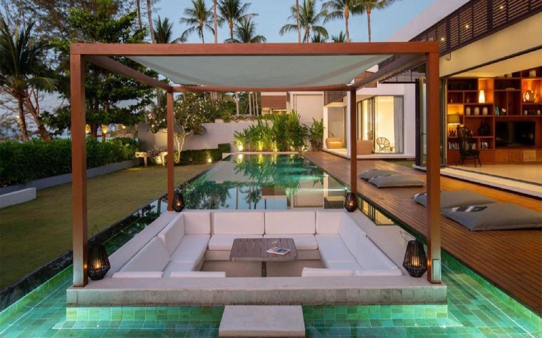 Absolute Luxury Villa Malouna- Beachfront 6 Bedrooms Plus 2 Kids Bunk Room