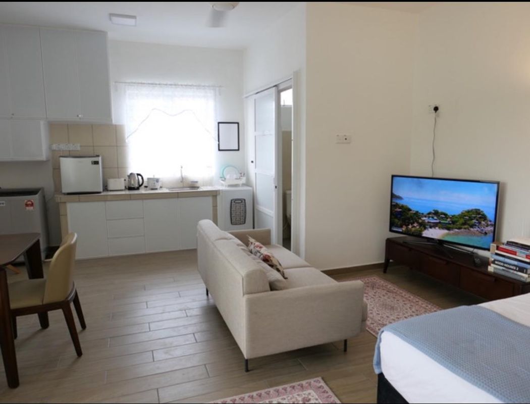 美麗的海灘木屋