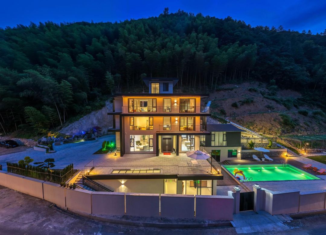 四喜竹隠·露天泳池·山野度假民宿(雅鲁漂流山湾湾漂流店)