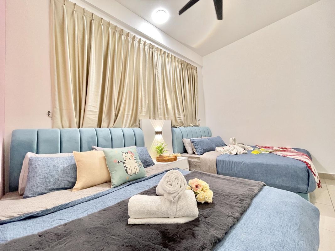 Amber 2B2B Cozy apt Wi-Fi TV Box near Encore Melaka