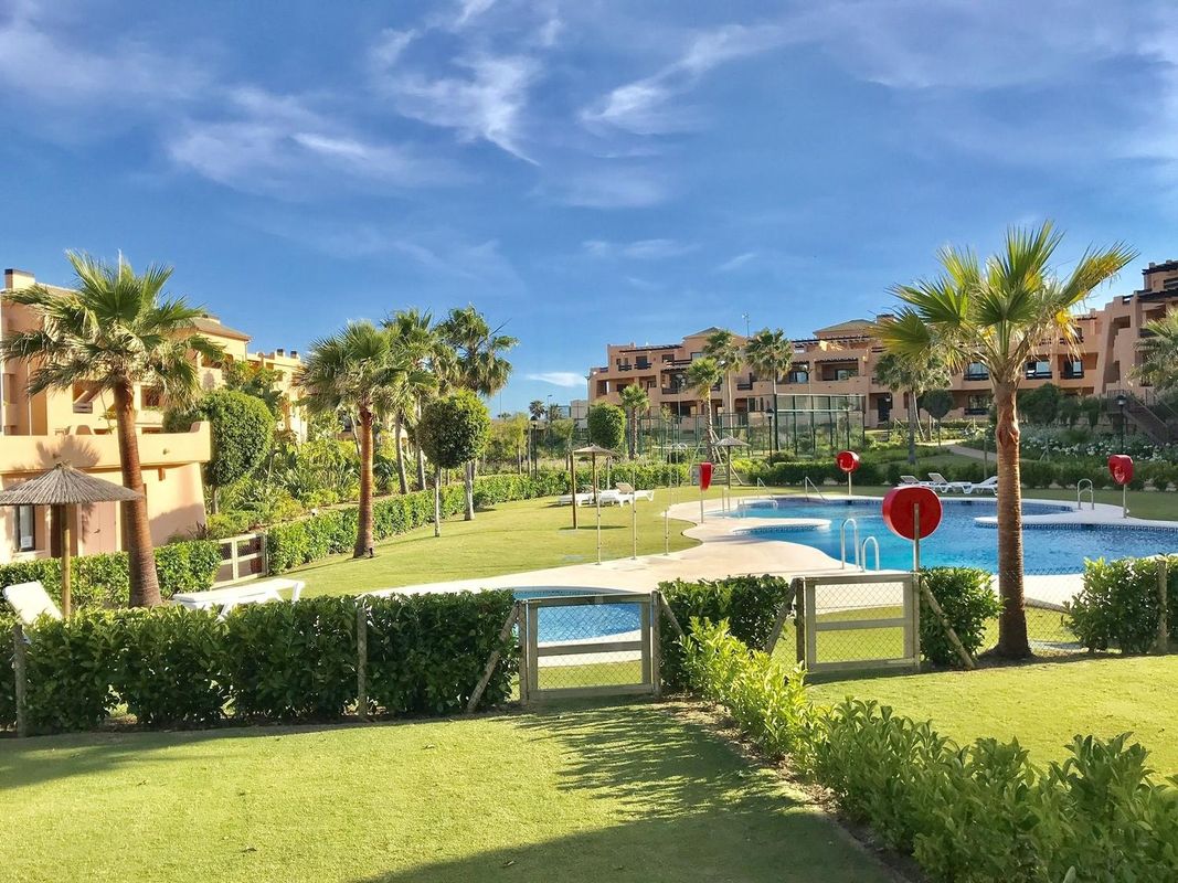Casares Beach Golf Apartment with Private Garden Direct Pool Access