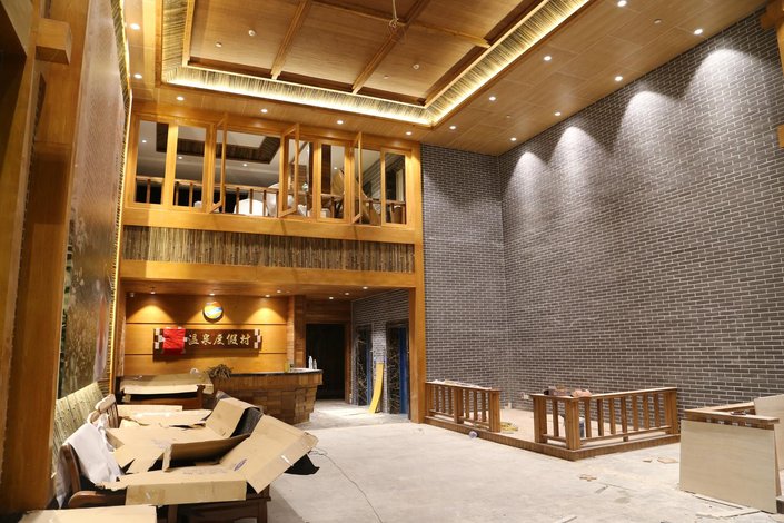 惠州御上明珠温泉度假村惠东安墩热汤店超大露台温泉田园风光