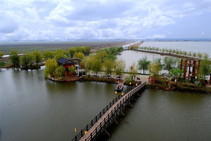 高邮珠湖湿地公园图片