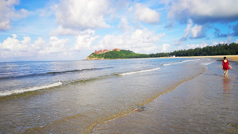 阳东珍珠湾沙滩图片