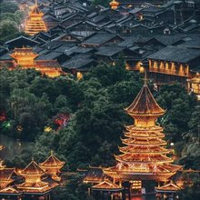 肇兴壹号·Holy｜360°露台落日观寨奢品设计师美墅(肇兴侗寨店)