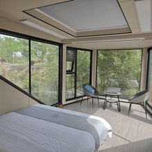 罗山何家冲太空舱营地