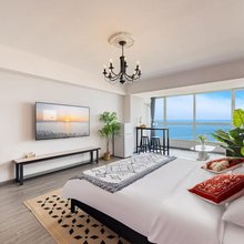 潮栖海景民宿(荣成洲际假日广场钻石沙滩店)
