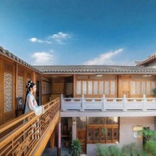 枕畔·忆和顺·水榭天井丨传承古院·180°花园观景美宿(和顺古镇店)