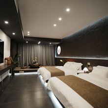 小山·聆水｜LAKESHORE·GALLERY日落美宿(延吉延边大学网红墙店)