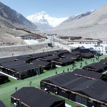 珠峰大本营帐篷营地