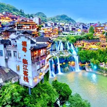 禧粤·临瀑180度江景客栈(芙蓉镇景区大瀑布店)