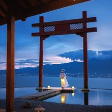 大理·隐里︱半山日落海景国风庭院(洱海文笔村店)