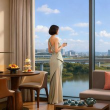 洛禾·云舍|一线河景Designer奢品酒店(珠江路美食广场万达店)