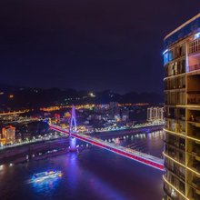 圣托里S·Santorini高空江景民宿(重庆解放碑洪崖洞店)