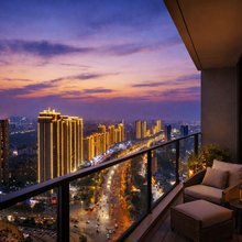 梦飞丨Night View高空城市夜景酒店(芜湖湾沚新芜经济开发区店)