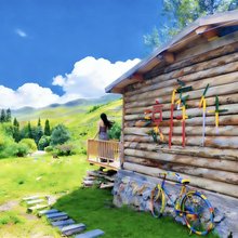 仰望星空·Etherea·360°雪山童话草原·设计师度假庄园(琼库什台店)