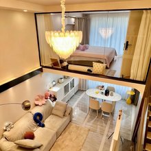 晚美Warm May 轻奢Loft影院公寓(力高雍湖国际鱼尾洲地铁店)