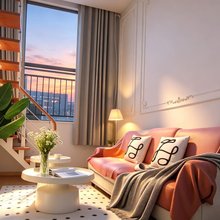 简尚复式主题LOFT公寓(大都摩天珥季路地铁站店)