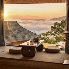 世遗布朗吊脚楼|妍与轩·芒洪15号|日出云海观景屋(景迈八角塔店)