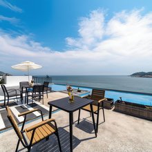 舟山东极执海·青浜SunsetCliffiew落日悬崖全景日落观景美宿
