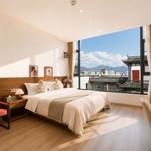 隐溪晨间·有氧庭院|屿海漫境艺术空间民宿(大理洱海生态廊道店)