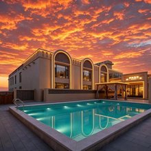 梵境·AURA|瀚海星河泳池|360°落日熔金观景度假美宿(沙洲夜市店)