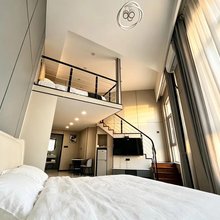 U+紫澜湾LOFT轻奢民宿(钟鼓楼湿地博物馆店)