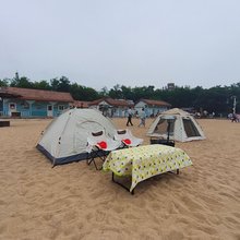 青岛花屿海庭观海日出沙滩帐篷露营民宿(五四广场小麦岛店)