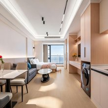 云镜高空湖景公寓(武汉客厅极地海洋世界店)