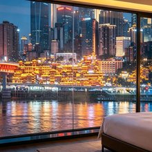梦影千寻|Myqx江景城景度假式民宿(解放碑洪崖洞店)