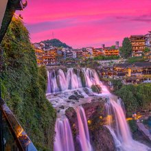 十二城·观夜景江景网红美宿(芙蓉镇大瀑布店)