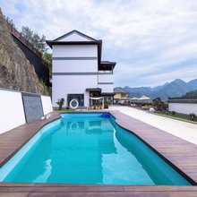 竹云山宿·溪上·泳池·日落·FUN HOME(雅鲁激流山湾湾漂流店)