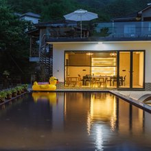 一安·山景溪畔泳池度假Villa山宿(天目山漂流店)