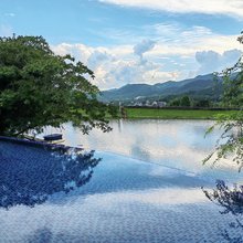 杭州湘野溪居·富春山居实景·湖景日落·无边泳池 COMO VILLA