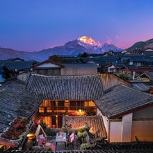 语嫣阁·观丽江古城全景空中花园观景美宿(四方街店)