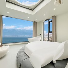 纯洱·STARRY·栖海畔|日落映海丨360°海景民宿(金海岸洱海店)