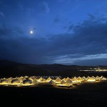 敦煌大漠·月亮湾野奢沙漠露营星空民宿