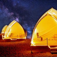 敦煌大漠沙漠露营星空乐园