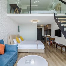麦格LOFT复式海景度假酒店(青岛会展中心石老人海水浴场店)