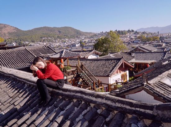 丽江阅古楼空中观景网红旅拍客栈