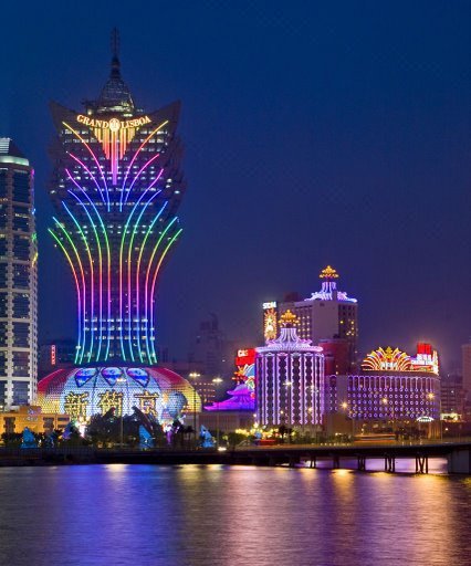 Grand Lisboa Macau over view