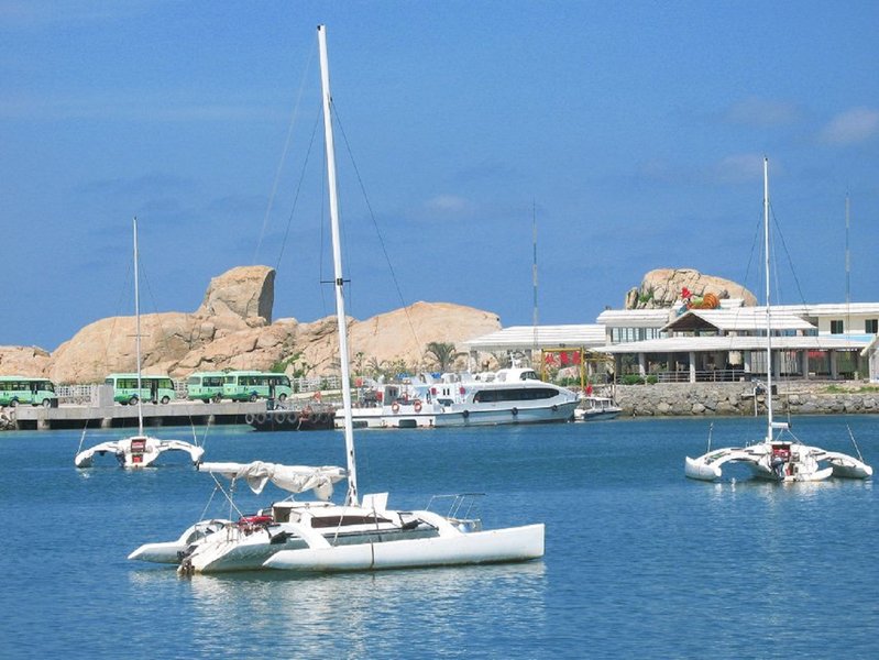 Maoming Fangji Island Bohe port over view