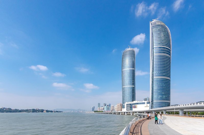 The twin towers seaview hotel apartment in xiamen Over view