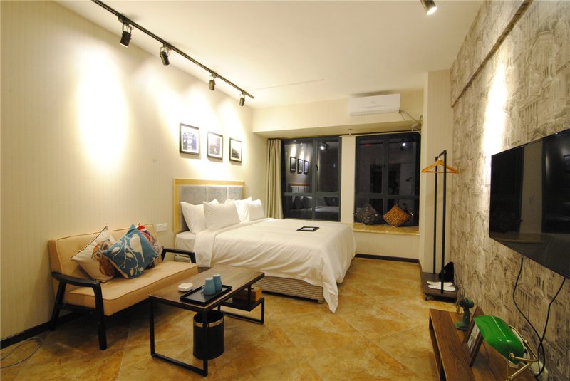 Shiguang Lvren Boutique Apartment Hotel (Chongqing Guanyinqiao Jiujie) Guest Room