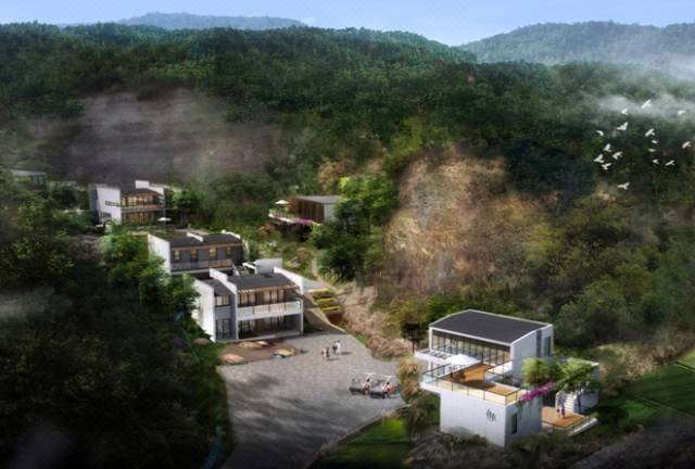 ZiZai PingJiang Luxury Rustic ResortOver view