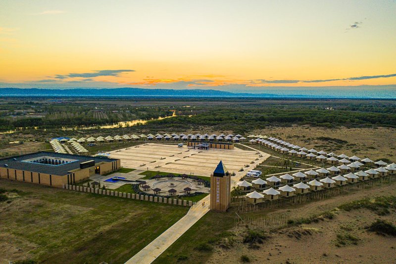 Birch forest wild luxury camp in Buerjin KanasOver view