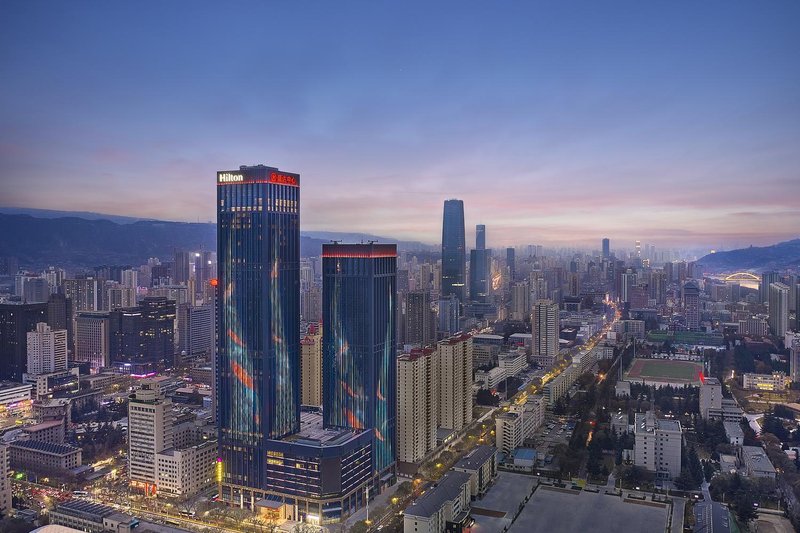 Hilton Lanzhou City Center over view