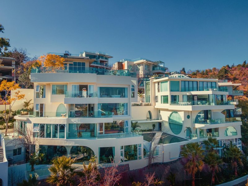 Water flows in moon Hotel Over view